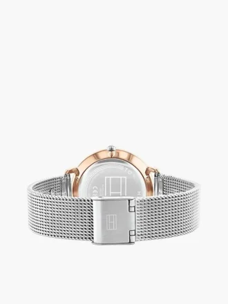36 mm ur med monogramdetaljer i mesh