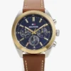 40 mm kronografur med læderrem