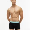 7-pak trunks med flerfarvet linning 7-pak trunks med flerfarvet linning
