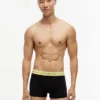7-pak trunks med flerfarvet linning 7-pak trunks med flerfarvet linning