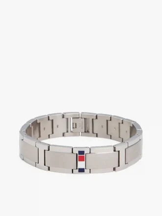 Armbånd med flade led og striber