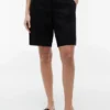 Bermudashorts i linneblanding, 28 cm