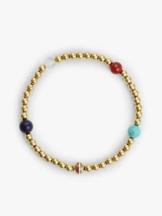 Boho-armbånd med perler i flere farver
