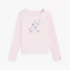 Børne-T-shirt med blomstermonogram Børne-T-shirt med blomstermonogram