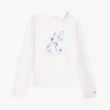 Børne-T-shirt med blomstermonogram