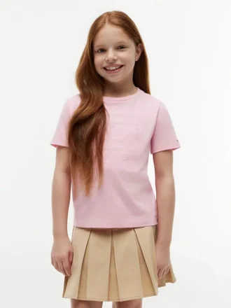 Børnet-shirt med blomsterflag