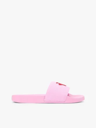 Broderet script-monogram pool-sandaler Broderet script-monogram pool-sandaler