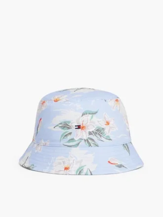 Buckethat med blomsterprint Buckethat med blomsterprint