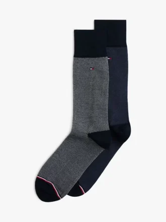Contrast Pique Trouser Strømper 2-pak Contrast Pique Trouser Strømper 2-pak