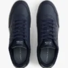 Court-sneaker i blandet læder Court-sneaker i blandet læder