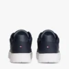 Court-sneaker i blandet læder Court-sneaker i blandet læder