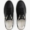 Court-sneaker i metallisk læder