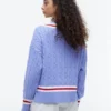 Cricket-sweater i kabelstrik Cricket-sweater i kabelstrik