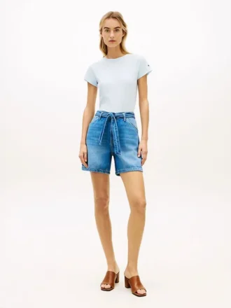 denimshorts med hj talje og baelte 1 1 330x440 - Denimshorts med h&oslash;j talje og b&aelig;lte