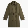 Dobbeltknappet trenchcoat med bælte Dobbeltknappet trenchcoat med bælte