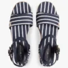 Espadrille med platformskile og bretonske striber Espadrille med platformskile og bretonske striber