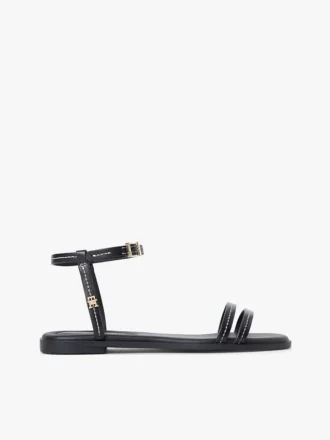Flad lædersandal Flad lædersandal