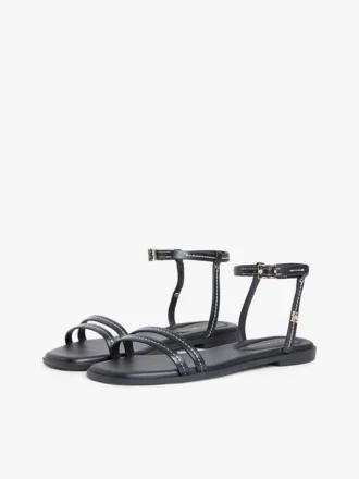 Flad lædersandal Flad lædersandal