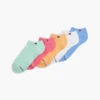 Flerfarvede ankelstrømper, 6-pak Flerfarvede ankelstrømper, 6-pak