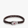Flettet læderarmbånd
