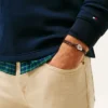 Flettet læderarmbånd