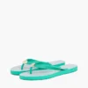 Flip-flops med metalbeslag og monogramprint
