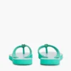 Flip-flops med metalbeslag og monogramprint