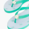 Flip-flops med metalbeslag og monogramprint