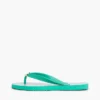 Flip-flops med metalbeslag og monogramprint