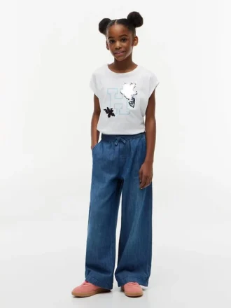 Flip Sequin Floral Logo T-shirt til børn