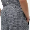 Gingham-bukser i linneblanding Gingham-bukser i linneblanding