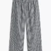 Gingham-bukser i linneblanding Gingham-bukser i linneblanding