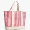 Gingham-canvas-tote Gingham-canvas-tote