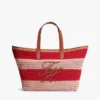 Hæklet totebag med nautiske striber Hæklet totebag med nautiske striber