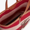 Hæklet totebag med nautiske striber Hæklet totebag med nautiske striber