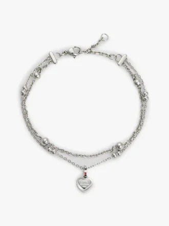 Hjertevedhæng, dobbeltlags armbånd