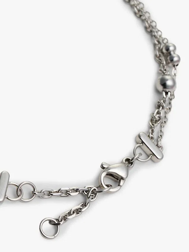 Hjertevedhæng, dobbeltlags armbånd Hjertevedhæng, dobbeltlags armbånd