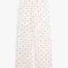 Jersey-bukser med blomsterprint