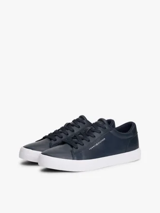 Metallisk logo Pebbled Court Sneaker Metallisk logo Pebbled Court Sneaker
