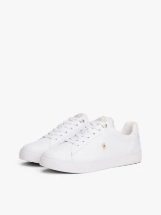 Monogram Heel Leather Court Sneaker