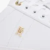 Monogram Heel Leather Court Sneaker Monogram Heel Leather Court Sneaker