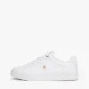 Monogram Heel Leather Court Sneaker Monogram Heel Leather Court Sneaker