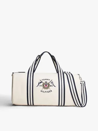 Nautical Crest Canvas Duffel Bag
