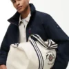 Nautical Crest Canvas Duffel Bag