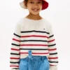 Nautisk stribet sweater til børn