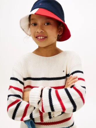Nautisk stribet sweater til børn
