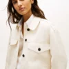 Oversized twill-jakke Oversized twill-jakke
