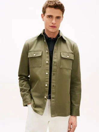 Overskjorte i slub-twill med regular fit Overskjorte i slub-twill med regular fit
