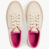 Platform-sneaker i canvas med blandet tekstur Platform-sneaker i canvas med blandet tekstur