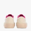 Platform-sneaker i canvas med blandet tekstur Platform-sneaker i canvas med blandet tekstur